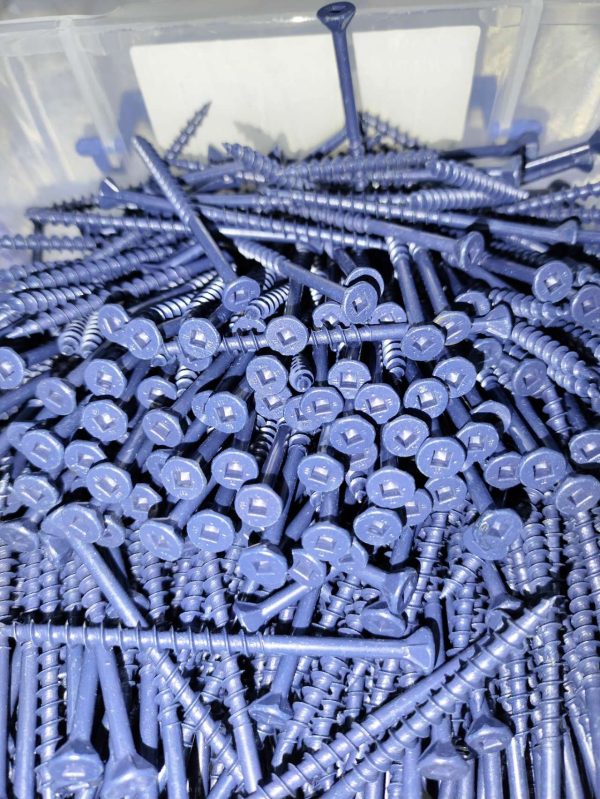 nails Bremick - Heavy Duty Timber Screws 10g x 80mm Blue Ruspert Finish